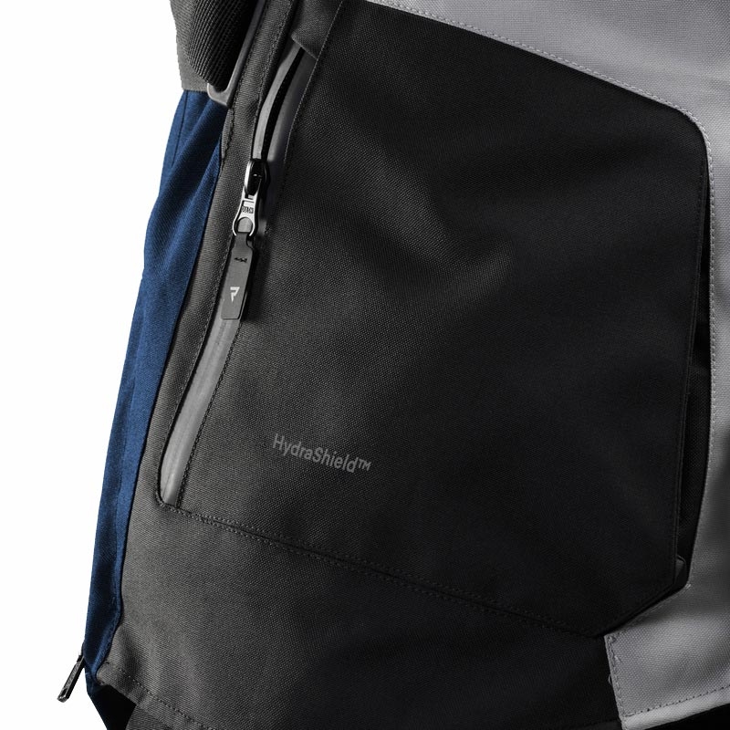 Bunda na motorku Rebelhorn Hiker IV svetlo šedo-modro-červená