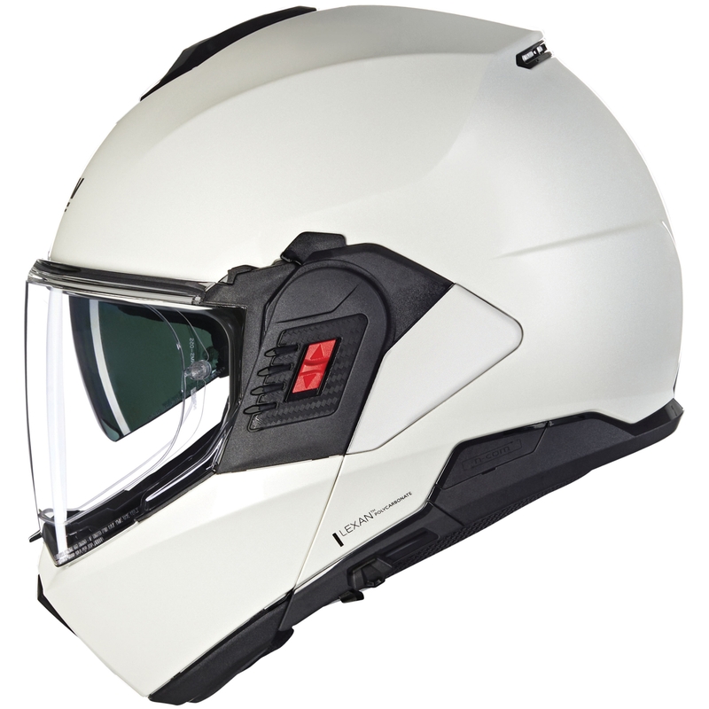 Preklápacia prilba na motorku Nolan N120-1 Classico Nobile N-COM 320 biela