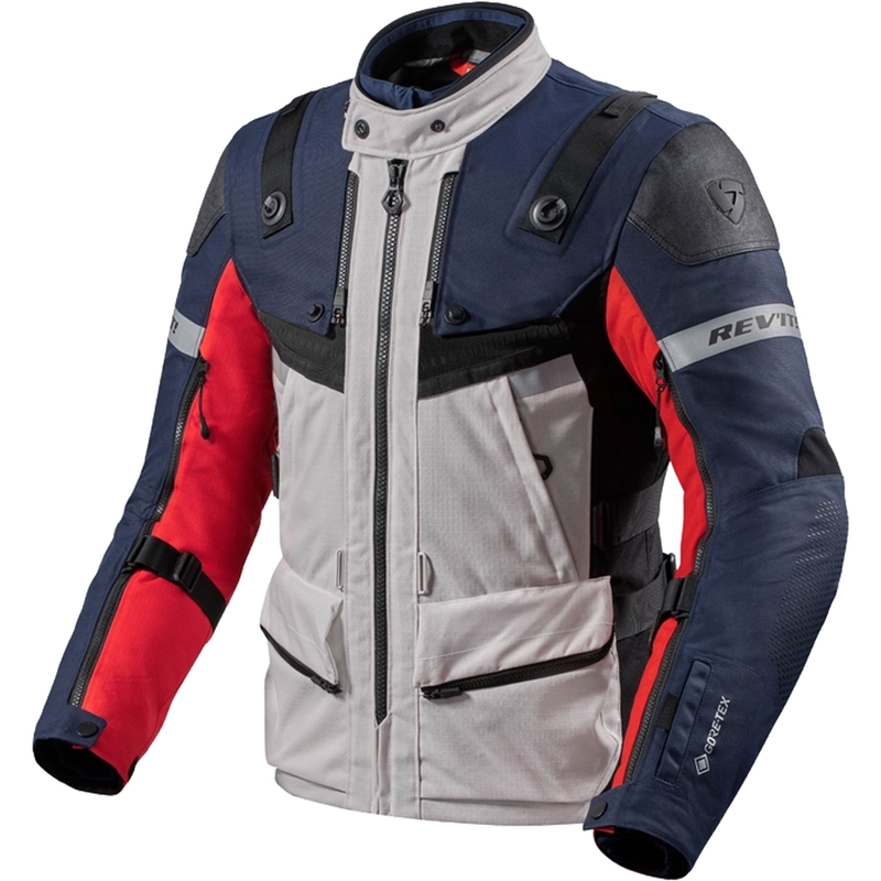 Bunda na motocykel Revit Defender 3 GTX červeno-modrá
