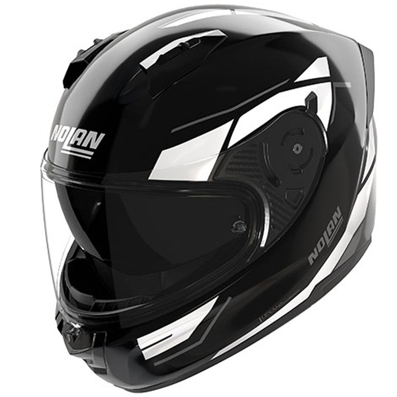 Integrálna helma na motorku Nolan N60-6 Sincrono 353 čierno-biela