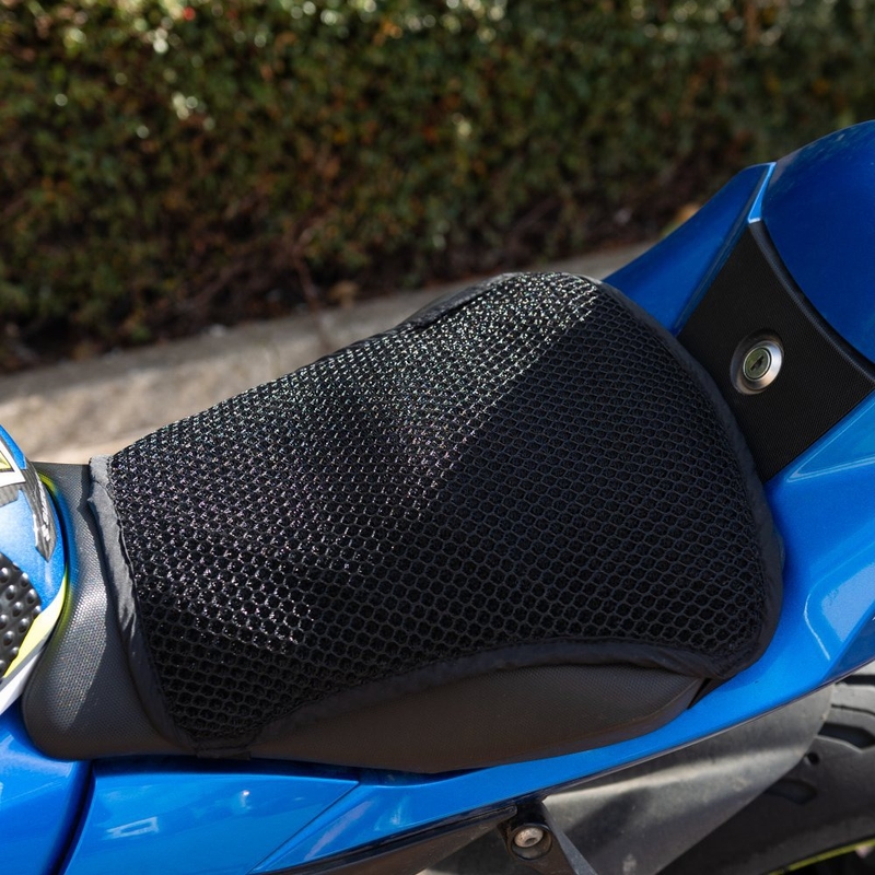 Ventilačná podložka cez sedlo Oxford Cool Seat Street and Sport čierna