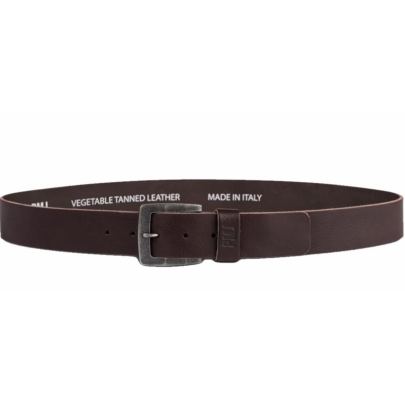 Kožený opasok na motorku PMJ Leather Belt hnedý
