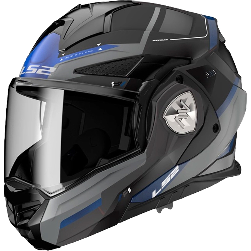 Preklápacia prilba na motorku LS2 FF901 Advant X Spectrum čierno-modro-titánová