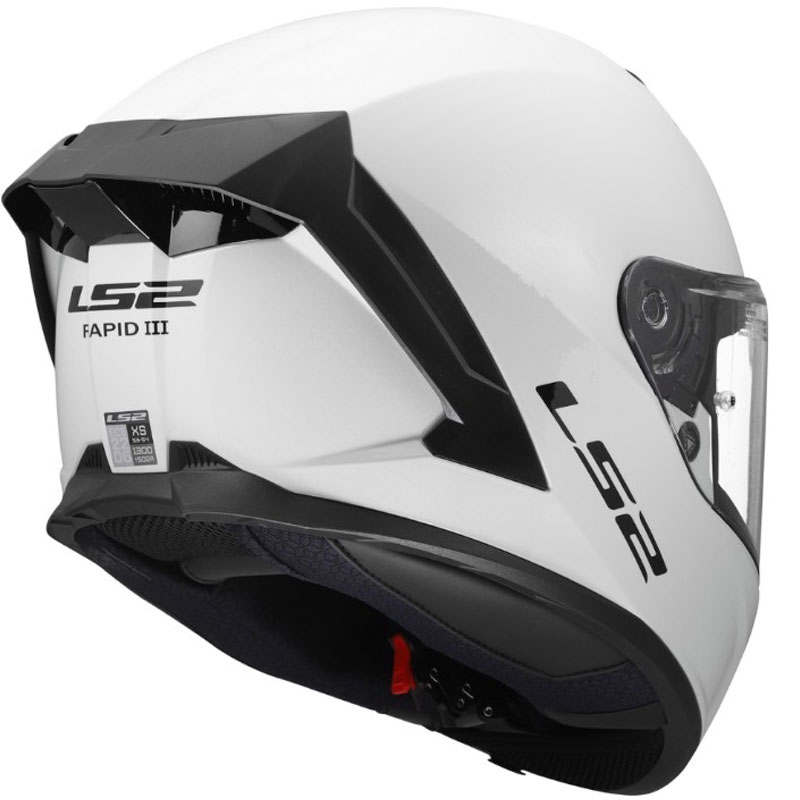 Integrálna helma na motorku LS2 FF820 Rapid III Solid lesklá biela