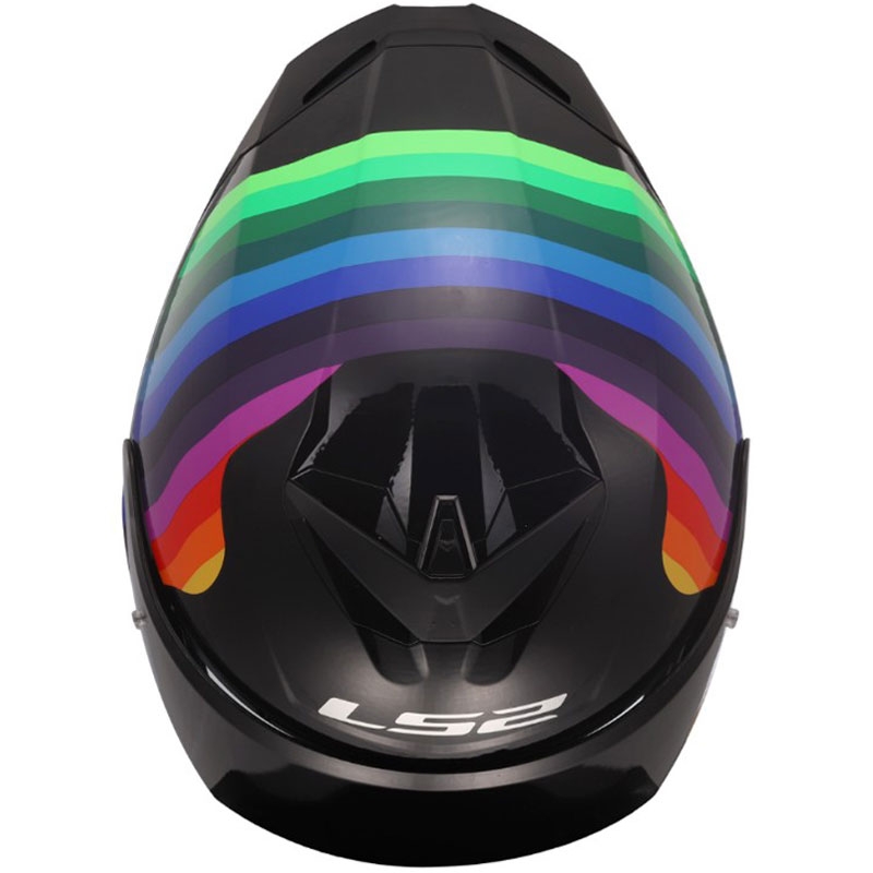 Integrálna prilba na motorku LS2 FF820 Rapid III Flow lesklá čierno-multicolor