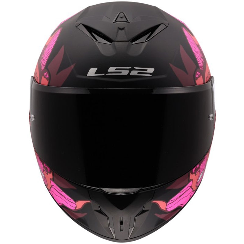 Integrálna prilba na motorku LS2 FF820 Rapid III Poppies II matná čierno-ružová