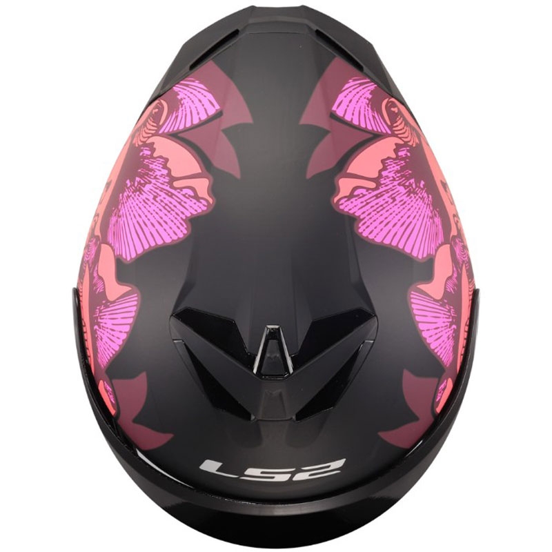 Integrálna prilba na motorku LS2 FF820 Rapid III Poppies II matná čierno-ružová