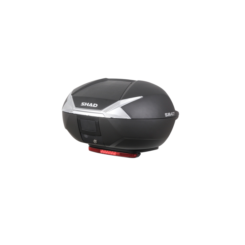 Vrchný kufor na motorku SHAD SH47 Čierna/biela