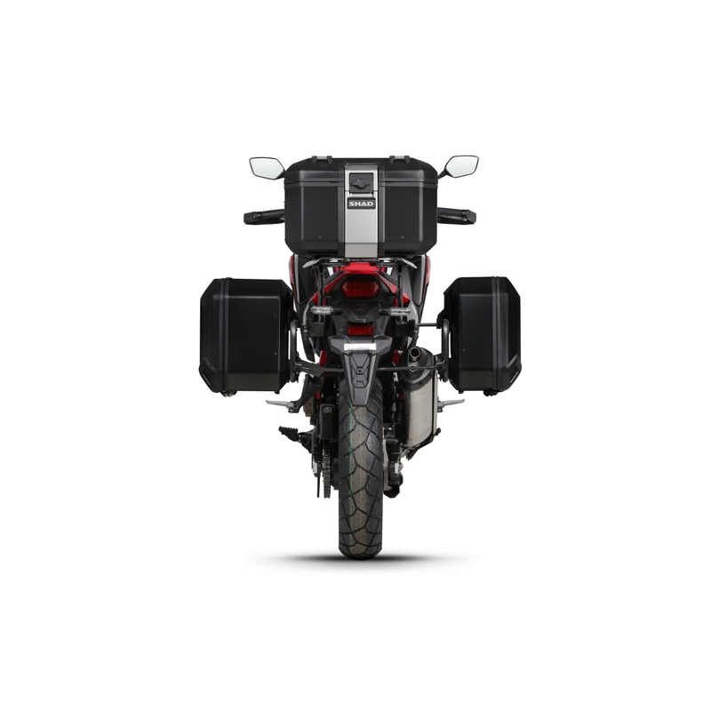 Bočný hliníkový kufor na motorku SHAD Terra TR47 ČIERNA EDÍCIA pravý
