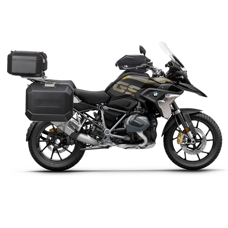 Bočný hliníkový kufor na motorku SHAD Terra TR47 ČIERNA EDÍCIA pravý