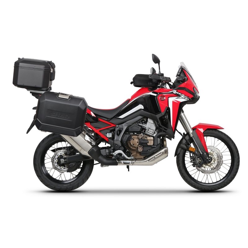 Bočný hliníkový kufor na motorku SHAD Terra TR47 ČIERNA EDÍCIA pravý
