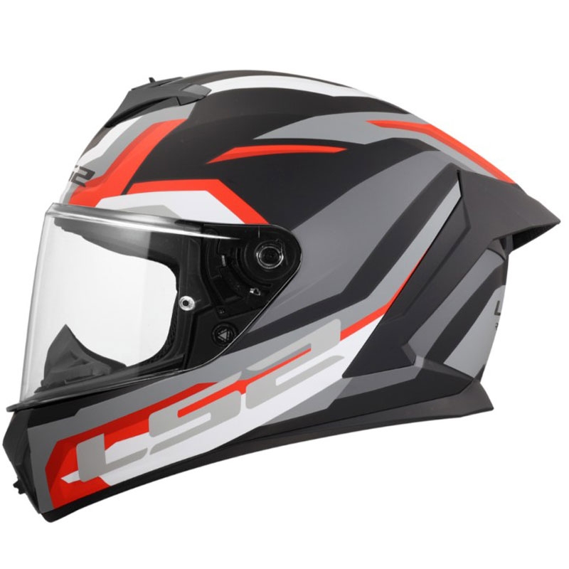 Integrálna helma na motorku LS2 FF820 Rapid III Hyper matná čierno-červená