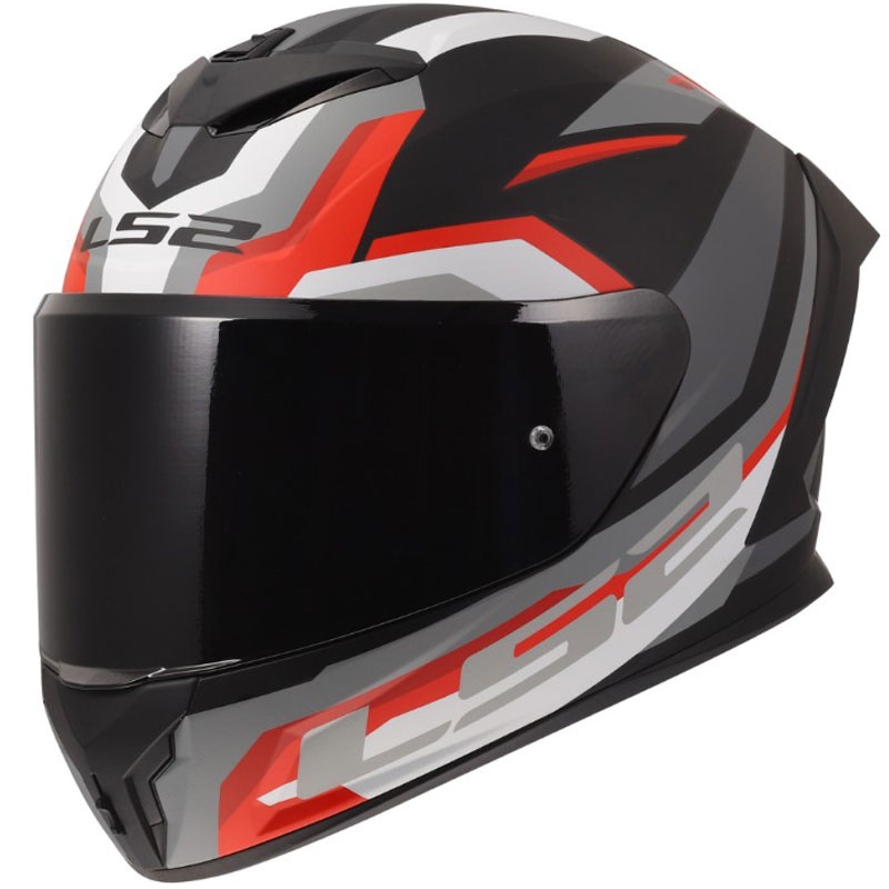 Integrálna helma na motorku LS2 FF820 Rapid III Hyper matná čierno-červená