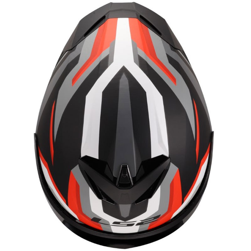 Integrálna helma na motorku LS2 FF820 Rapid III Hyper matná čierno-červená