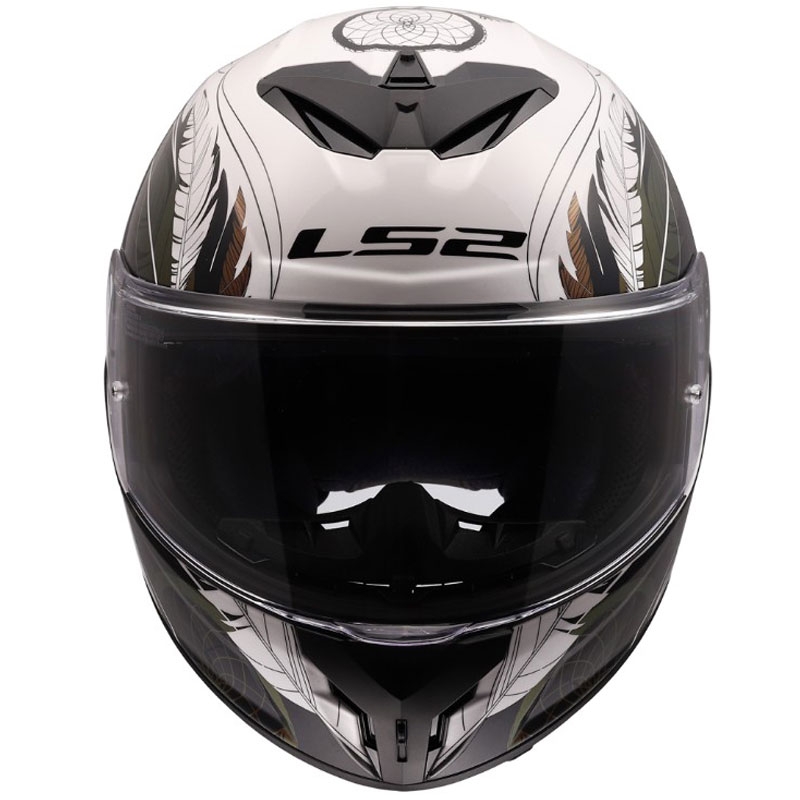 Integrálna helma na motorku LS2 FF820 Rapid III Boho lesklá bielo-čierno-ružová