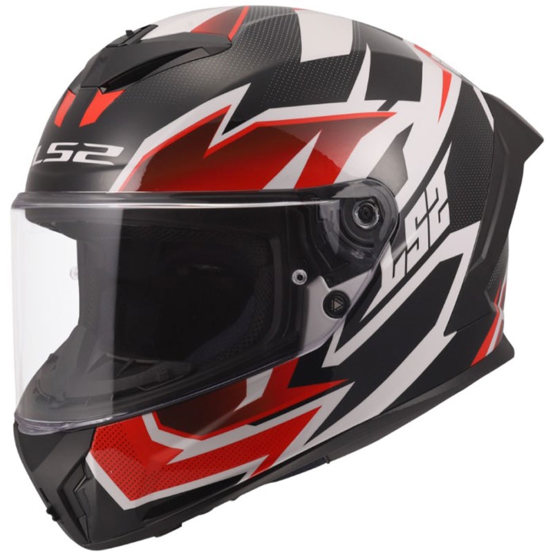 Integrálna helma na motorku LS2 FF820 Rapid III Xtrem lesklá bielo-čierno-červená