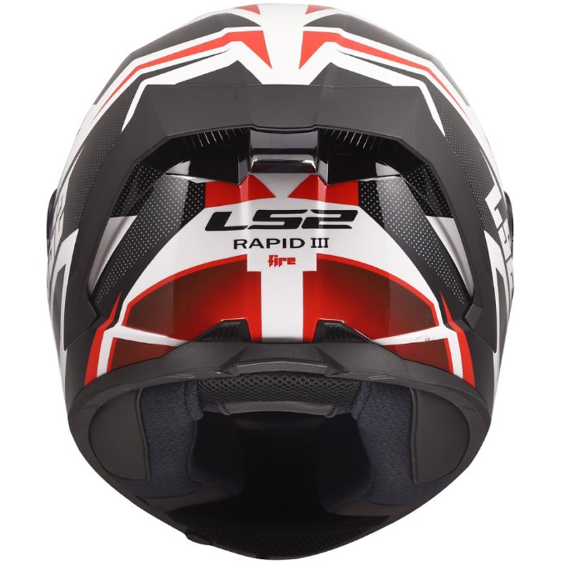 Integrálna helma na motorku LS2 FF820 Rapid III Xtrem lesklá bielo-čierno-červená