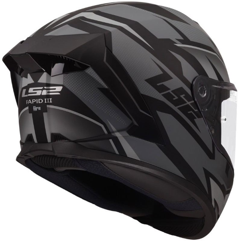 Integrálna helma na motorku LS2 FF820 Rapid III Xtrem matná čierno-šedá