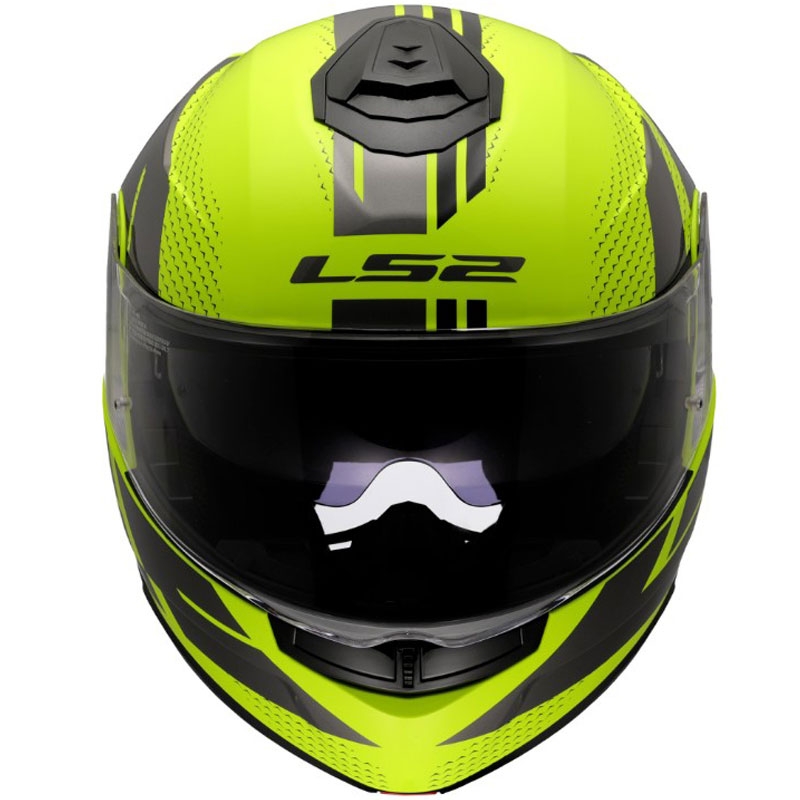 Vyklápacia prilba LS2 FF908 Strobe II Code lesklá fluo žlto-čierna