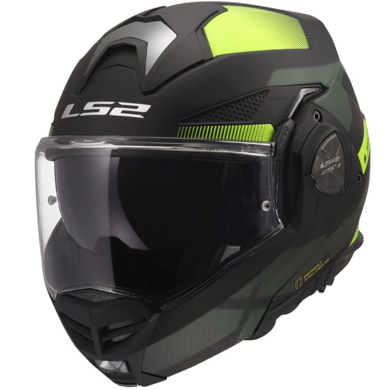 Preklápacia helma na motorku LS2 FF901 Advant X Nova matná fluo žlto-čierna