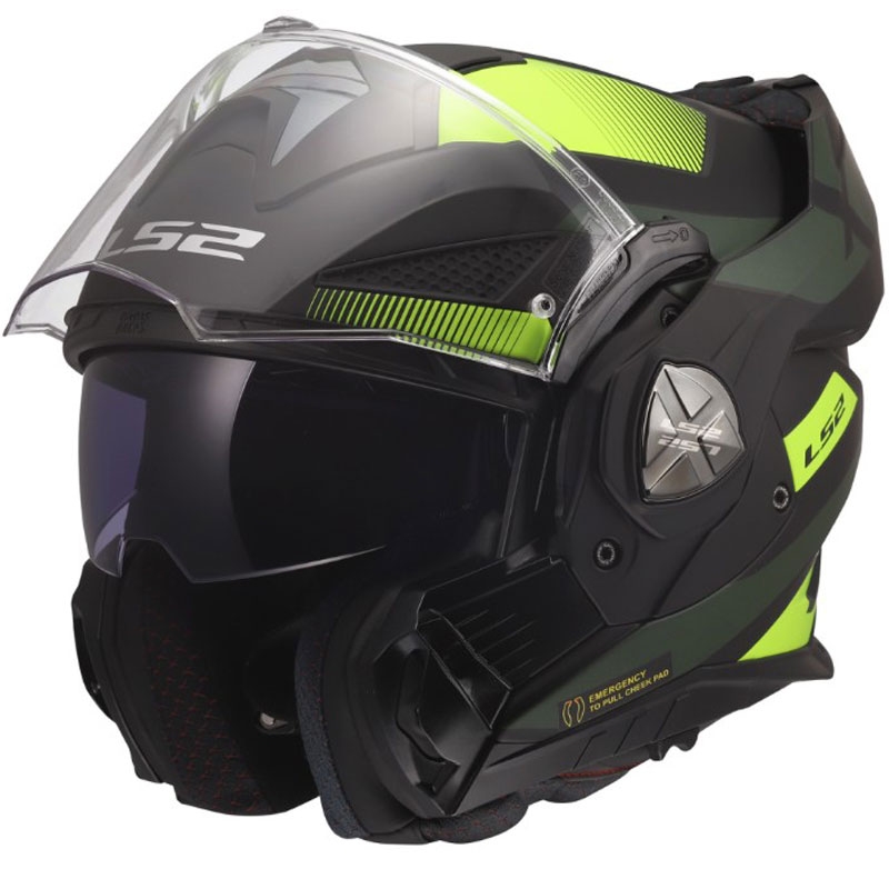 Preklápacia helma na motorku LS2 FF901 Advant X Nova matná fluo žlto-čierna