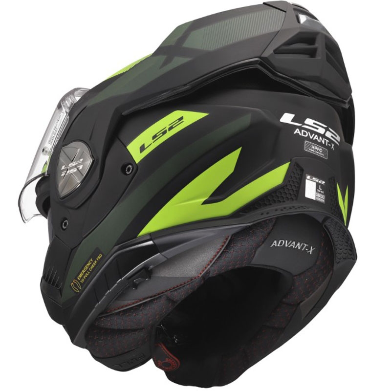 Preklápacia helma na motorku LS2 FF901 Advant X Nova matná fluo žlto-čierna