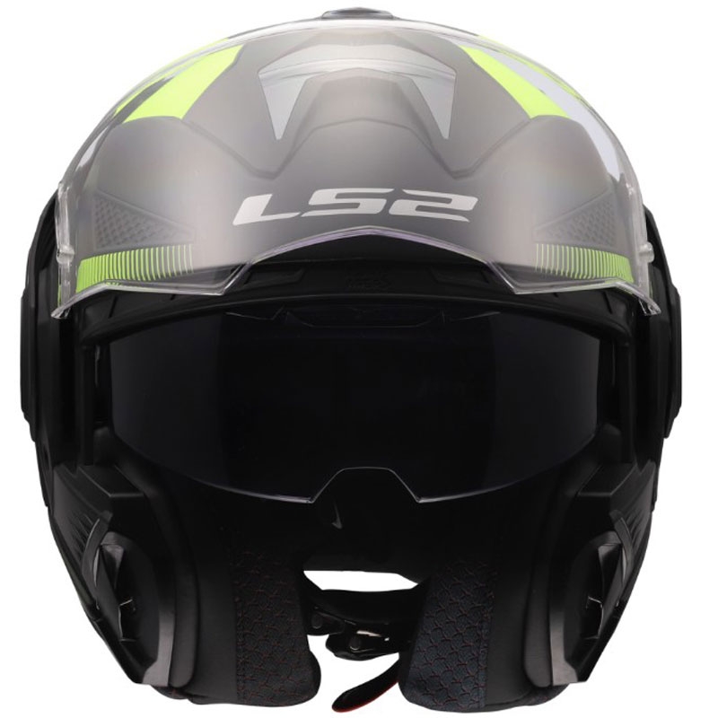Preklápacia helma na motorku LS2 FF901 Advant X Nova matná fluo žlto-čierna