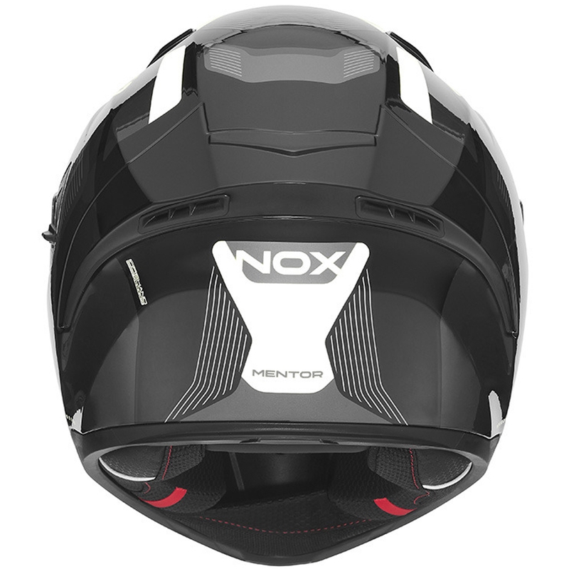 Integrálna helma na motorku NOX N402 Mentor čierno-biela