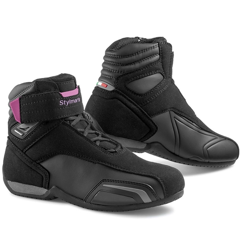 Dámska motocyklová obuv Stylmartin Vector WP čierno-ružová