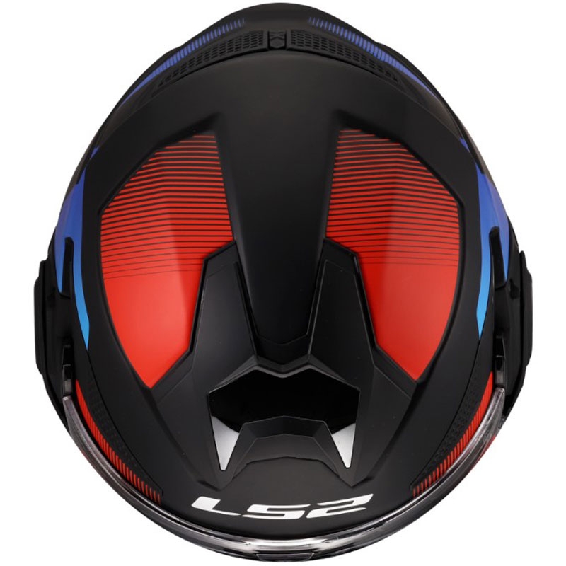 Preklápacia helma na motorku LS2 FF901 Advant X Nova matná čierno-červeno-modrá