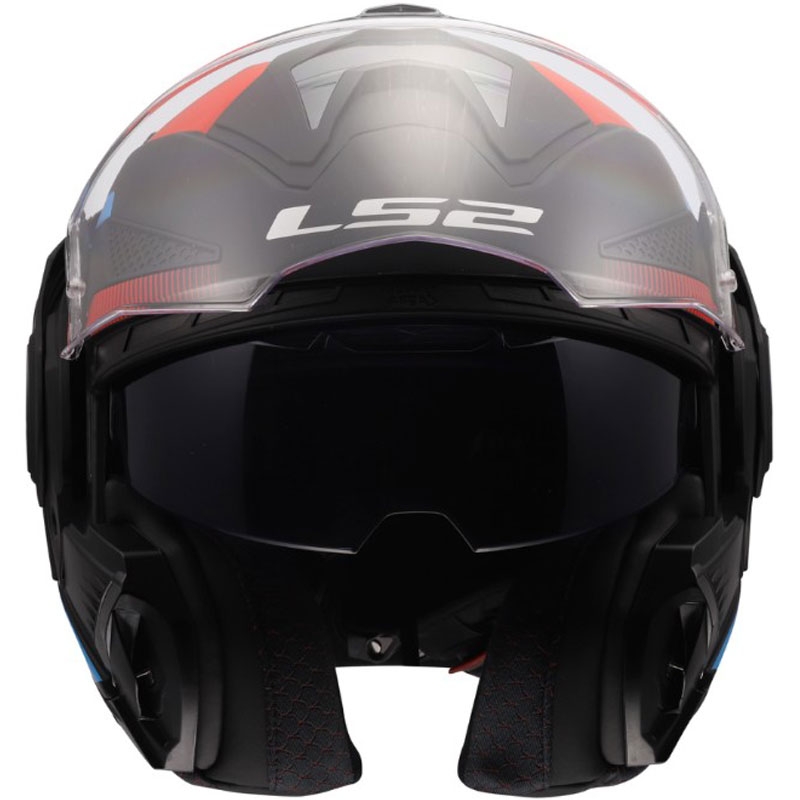 Preklápacia helma na motorku LS2 FF901 Advant X Nova matná čierno-červeno-modrá