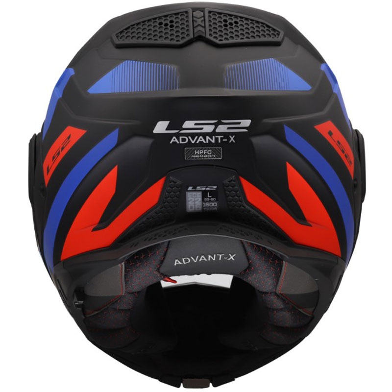 Preklápacia helma na motorku LS2 FF901 Advant X Nova matná čierno-červeno-modrá