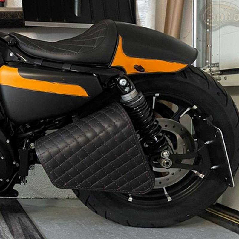 Kožená taška na motorku RSA S571 čierna