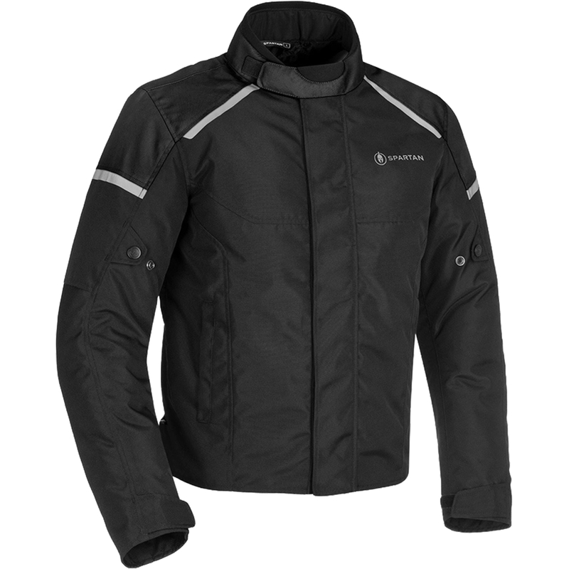 Bunda na motocykel Oxford Spartan Short WP čierna