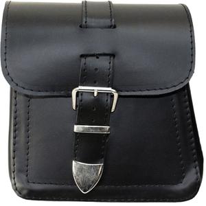 Kožené bočné vrecká na motorku RSA Ki18 2 ks čierne