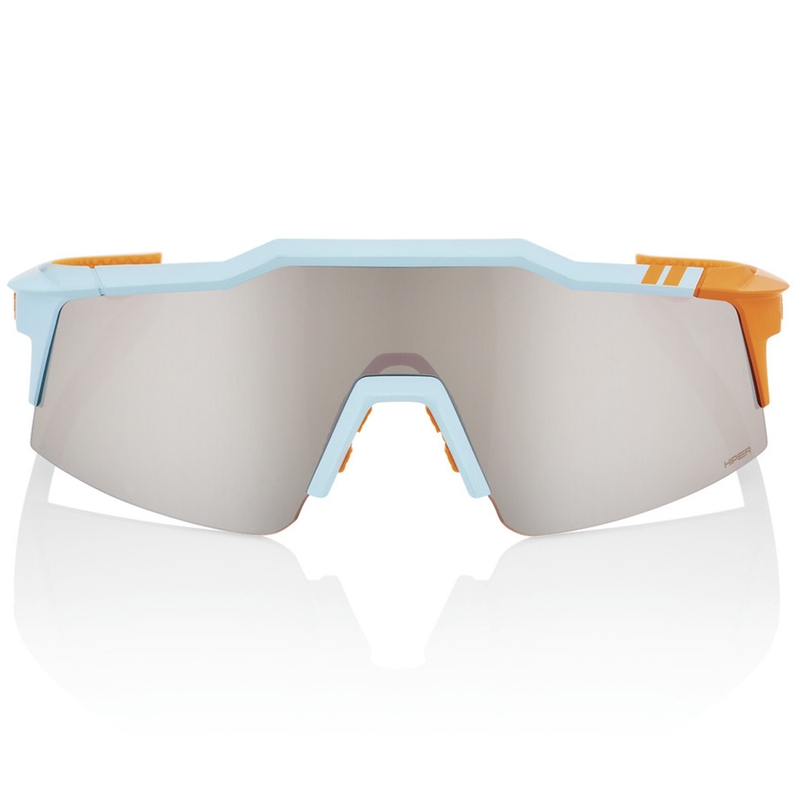 Slnečné okuliare 100% SPEEDCRAFT SL Soft Tact Two Tone Hiper so strieborným sklom