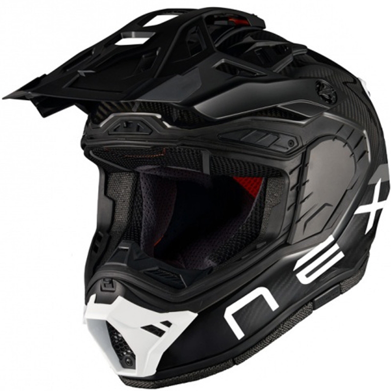Enduro helma na motorku Nexx X.Rally FIM Racing 2 Carbon čierno-biela