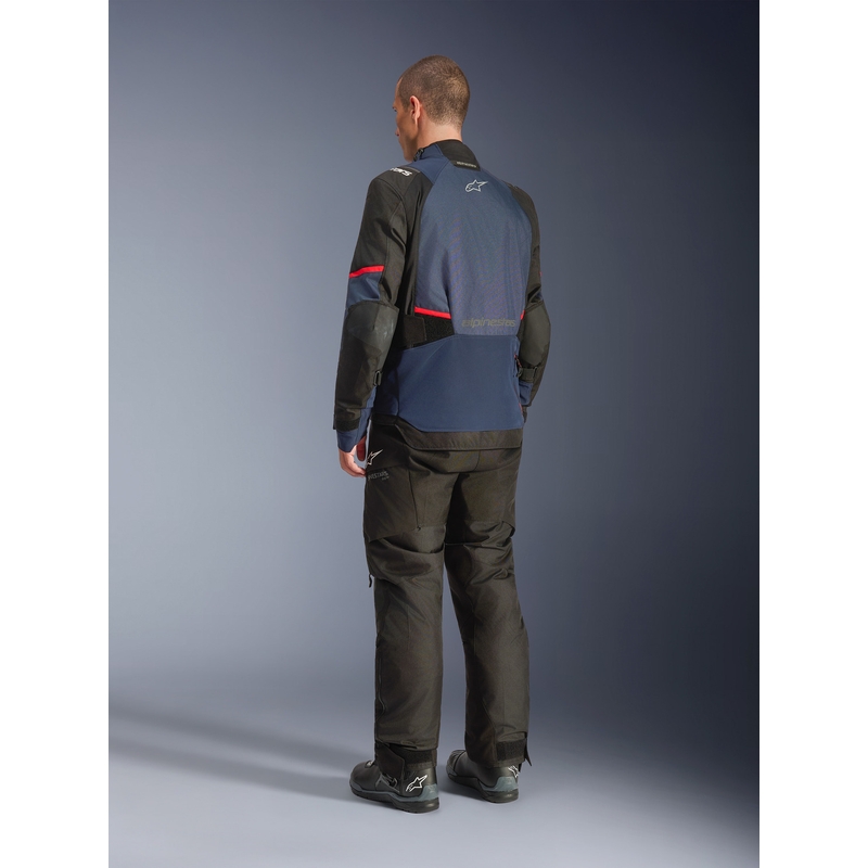 Bunda na motorku Alpinestars Andes V4 Drystar tmavo modro-modro-čierna