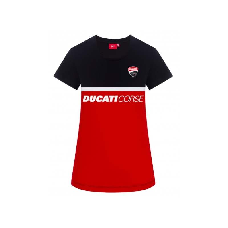 Dámske tričko Ducati - Corse čierno-červené výpredaj