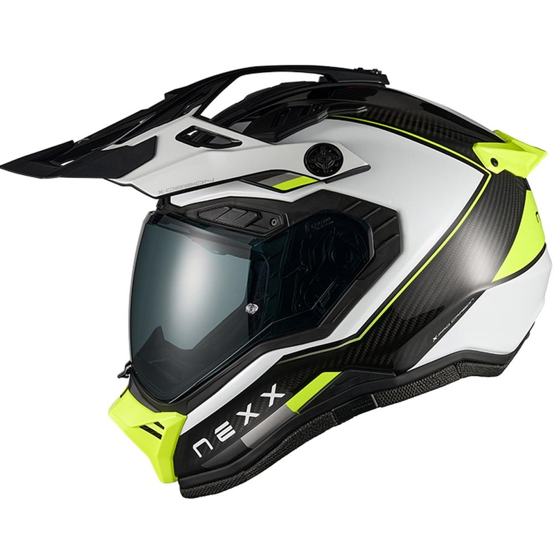 Enduro helma na motorku Nexx X.Rally Raid bielo-fluo žltá