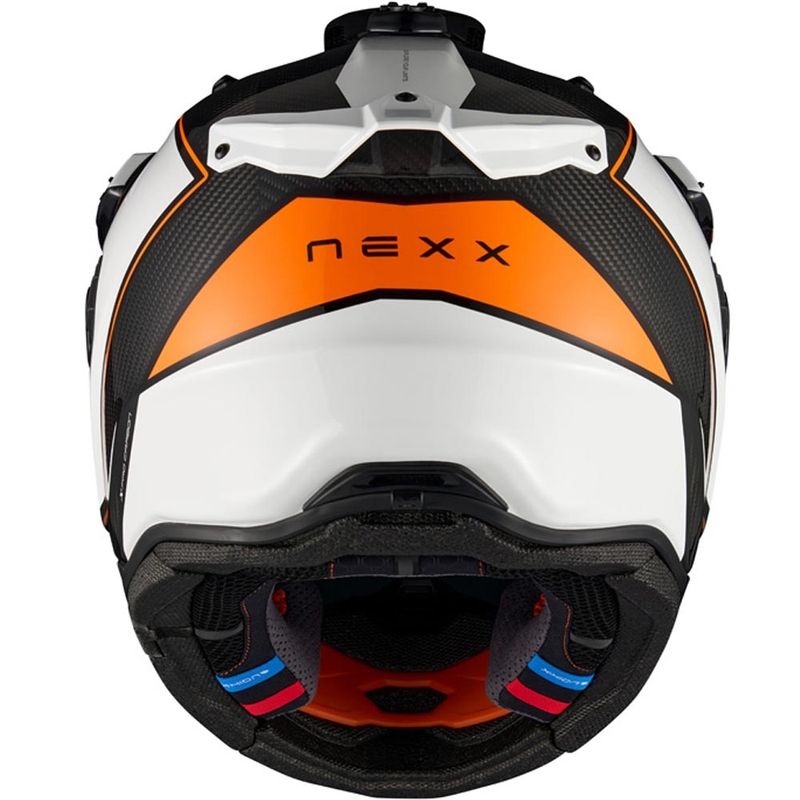 Enduro helma na motorku Nexx X.Rally Raid bielo-oranžová