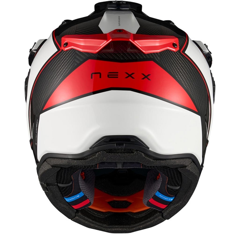 Enduro helma na motorku Nexx X.Rally Raid bielo-červená
