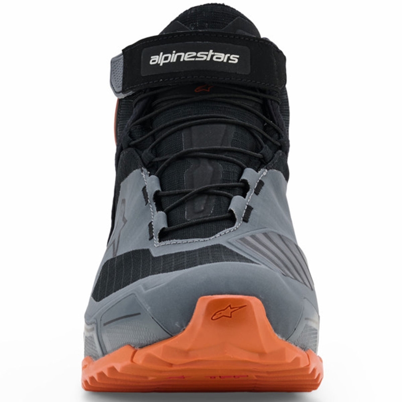 Topánky na motorku Alpinestars CR-X Drystar čierno-tmavo šedo-oranžové