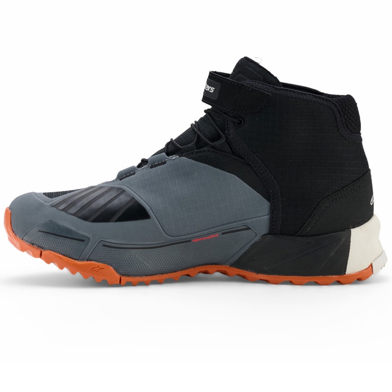 Topánky na motorku Alpinestars CR-X Drystar čierno-tmavo šedo-oranžové