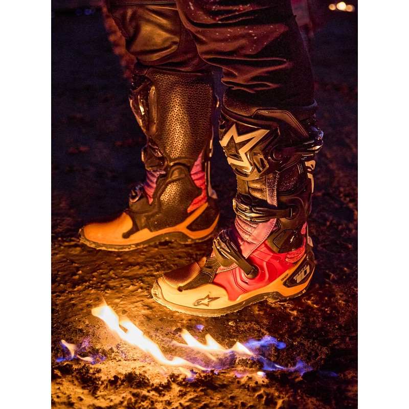 Topánky na motorku Alpinestars Tech 10 limitovaná edícia Black Hole čierno-farebné
