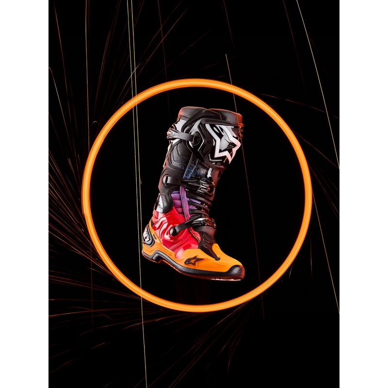 Topánky na motorku Alpinestars Tech 10 limitovaná edícia Black Hole čierno-farebné