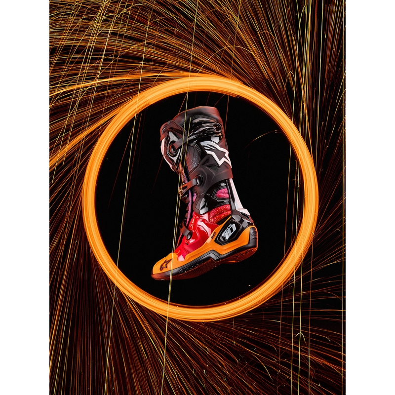 Topánky na motorku Alpinestars Tech 10 limitovaná edícia Black Hole čierno-farebné