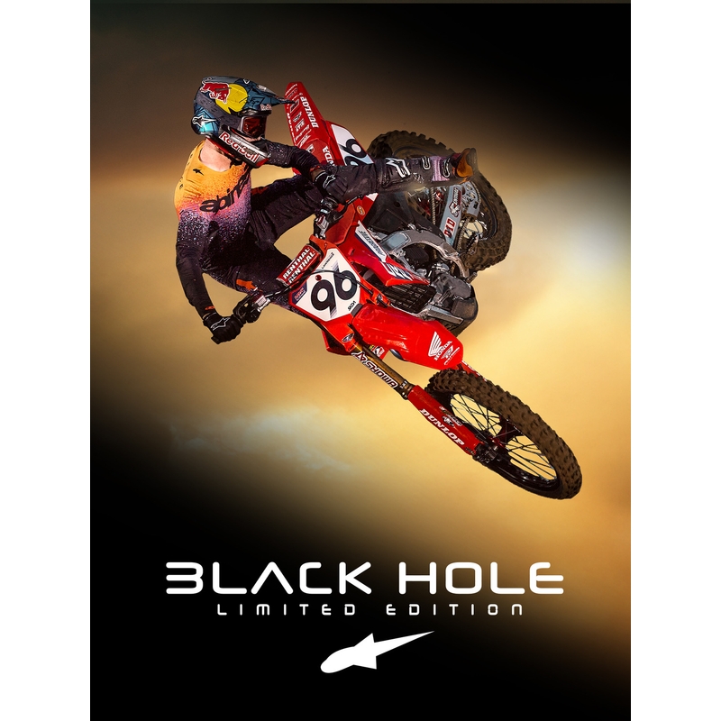 Motokrosový dres Alpinestars Supertech limitovaná edícia Black Hole čierno-farebný