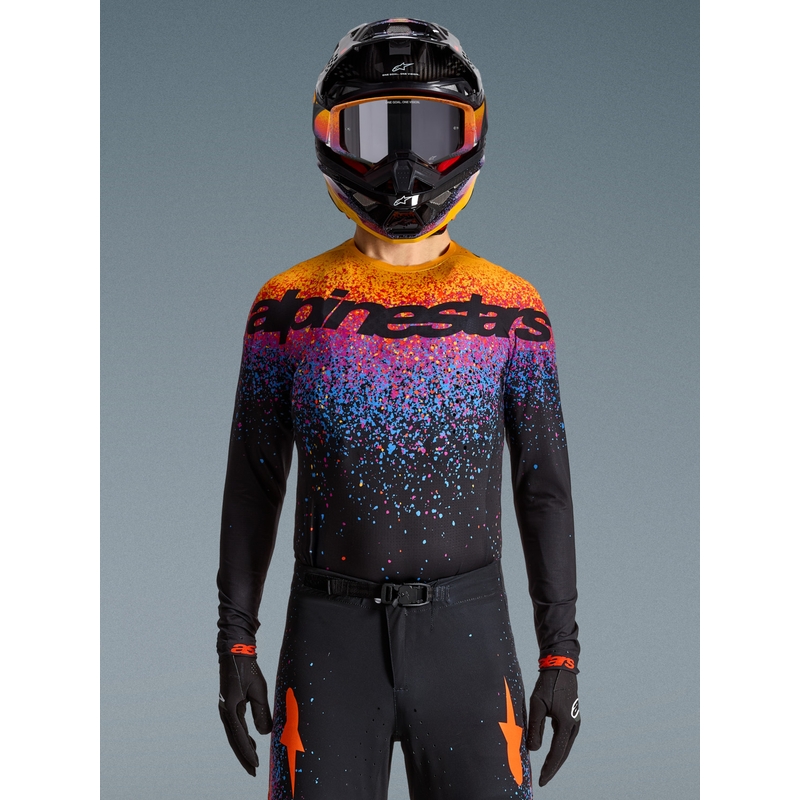 Motokrosový dres Alpinestars Supertech limitovaná edícia Black Hole čierno-farebný