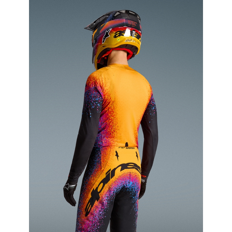 Motokrosový dres Alpinestars Supertech limitovaná edícia Black Hole čierno-farebný